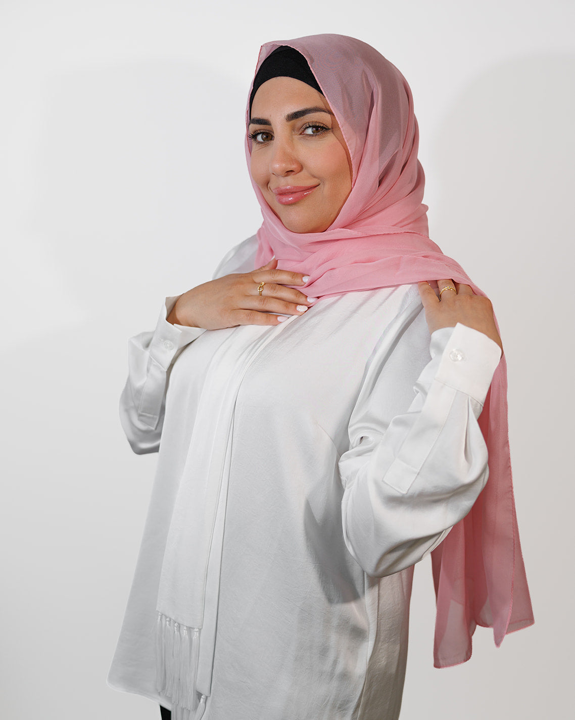 Voile Chiffon Rose